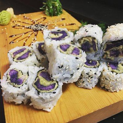 Purple sweet potato tempura roll :)