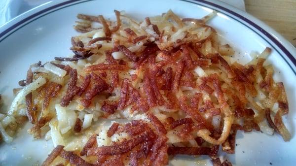 Crispy hash browns.