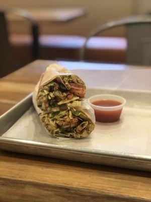 vegan wrap - a little too greasy