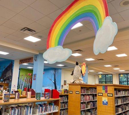 It's rain-bowing books!