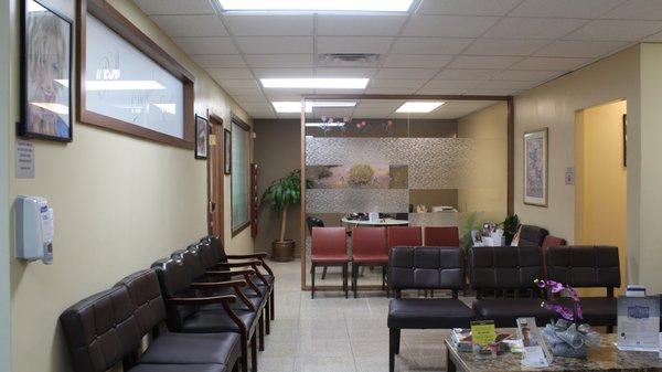 Spacious Waiting and Treatment   rooms.