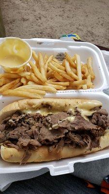 Italian Beef and cheese fries.