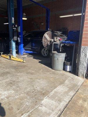 My Ford Edge getting new tires.