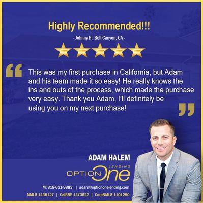 5 Star Client Testimonial