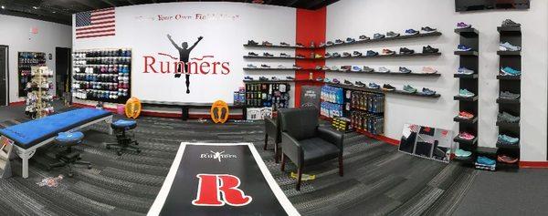 New store update fitting area and shoe wall