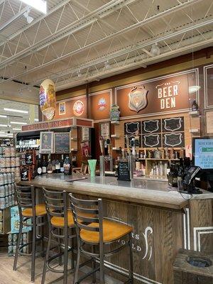 The Beer Den located inside of the Lowes Food Store