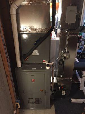 90+ Rheem gas furnace and AC system installation