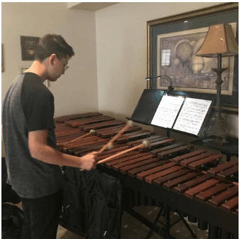 Marimba student