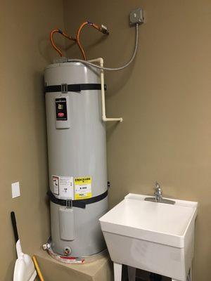 Water heater install