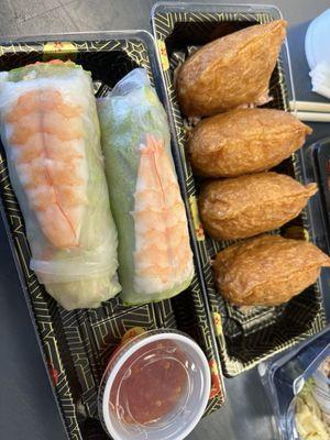 Inari Sushi (4pc), Summer Roll Combo