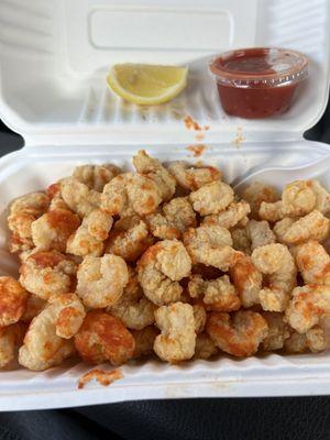 Spicy popcorn shrimp