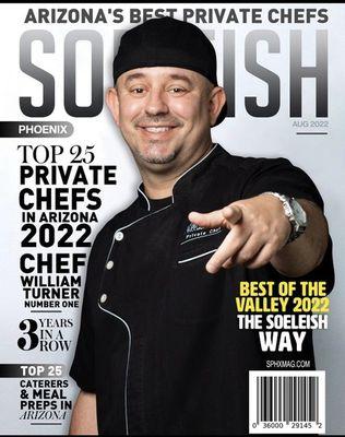 3rd year in a row I was named number 1 Private Chef in Arizona. Thank you AZ!!!