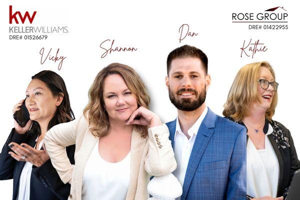 Rose Group's team of Silicon Valley real estate agents.