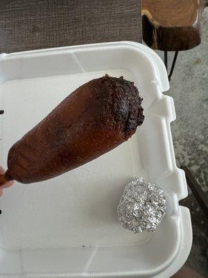 "What's in this photo?" Good question...Mfers can't even fry a corn dog correctly.