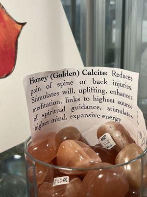 Honey calcite