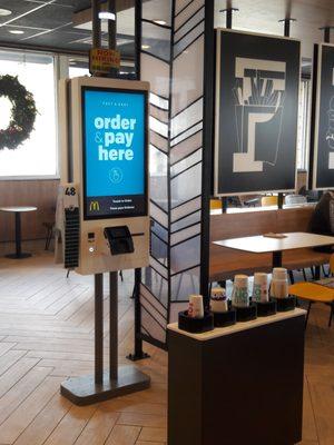 Remodeled.  Added individual ordering kiosks.