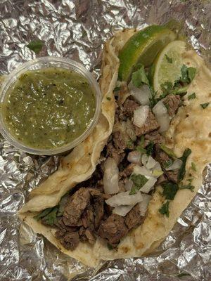 carne asada taco