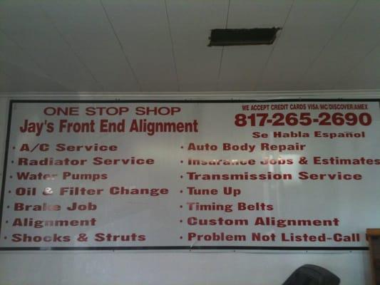 Sign in shop