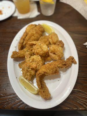 Catfish and shrimp combo