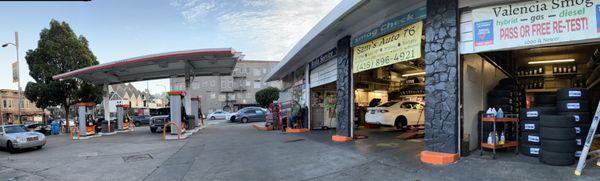 Full view of the business. They are just inside this garage, but don't worry, they work great!