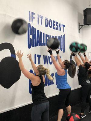 Wall balls during Metabolic!