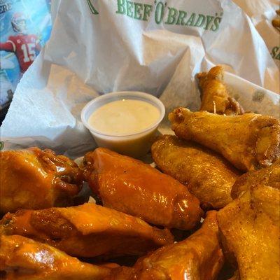 Beef O'Brady's chicken wings