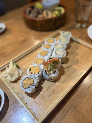 Sweet Potato Roll Ebi Ten