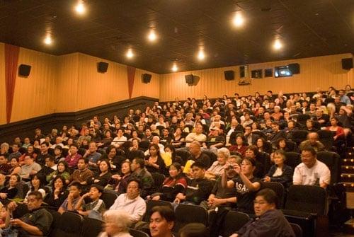 packed theater