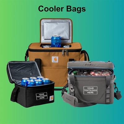 Custom cooler bags. Personalized coolers are perfect for keeping food and drinks at the right temperature during outdoor events, picnics.