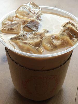 Iced lavender latte