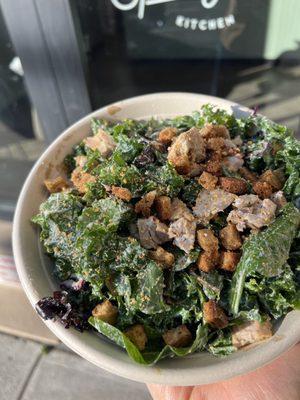 Cashew Kale Caesar Salad