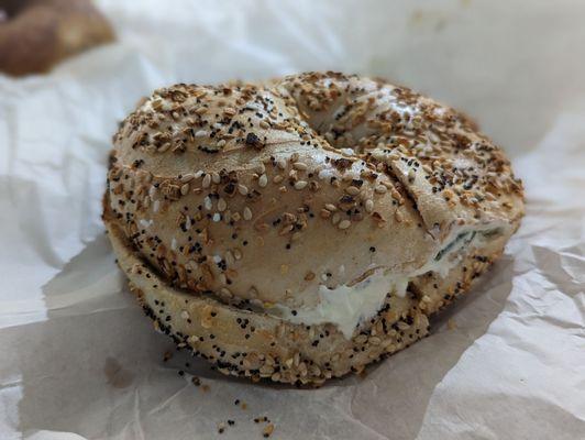 Everything bagel. Instagram: TianTianEats