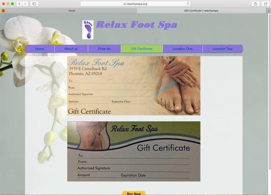 Deceptive website saying they sell gift certificates but they don't! Don't be fooled.