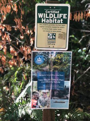 Signage for the area.