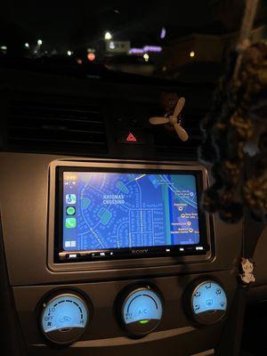 headunit installation on '08 camry! displaying maps through carplay