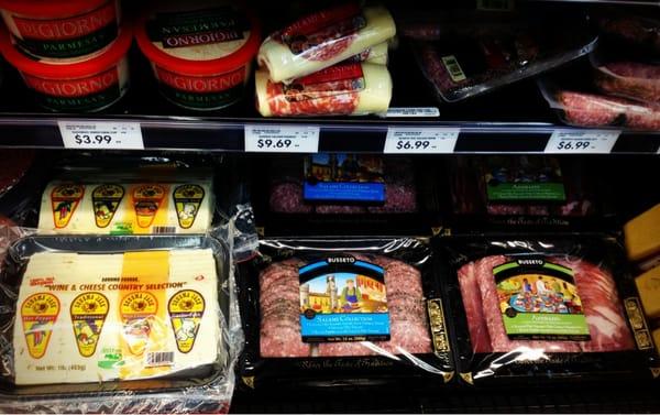 Great selection of deli meats and cheeses