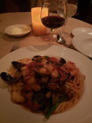 Seafood pasta special