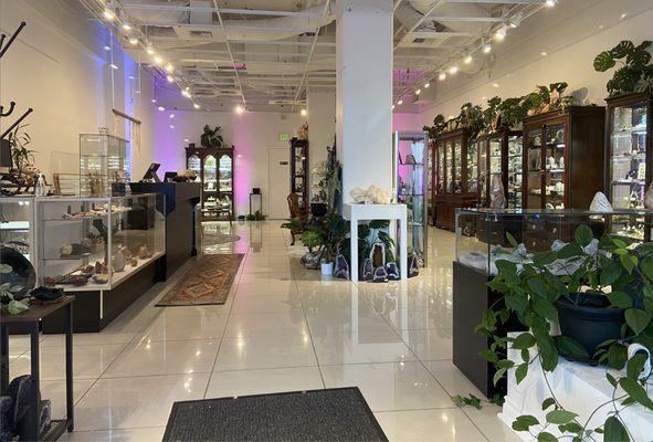 Our new space, Crystal Lounge by Crystallography Gems in downtown Seattle near Pike Place Market. This is our Soft Opening. Updates soon!