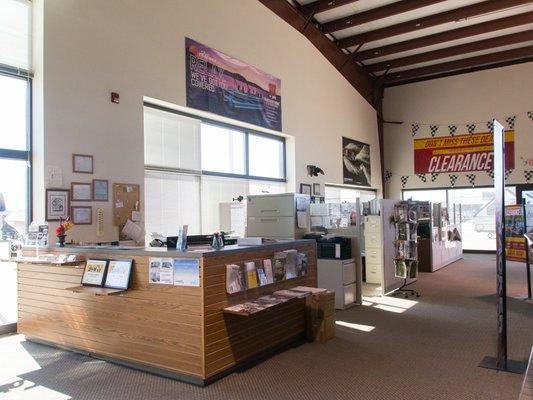 Showroom and front desk