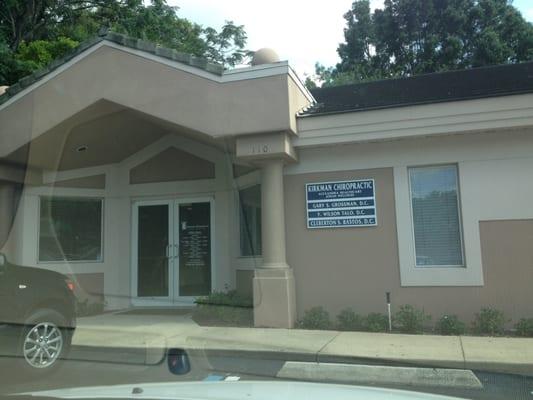 Front façade of Kirkman chiropractic clinic