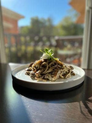 Mushroom Linguini