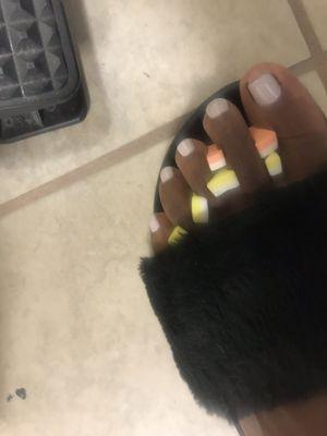 My pedicure was amazing! She got my hang nail!