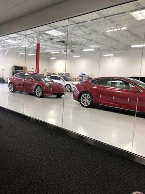 Queued Tesla's