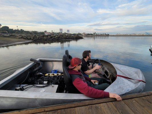 First real test in the ocean