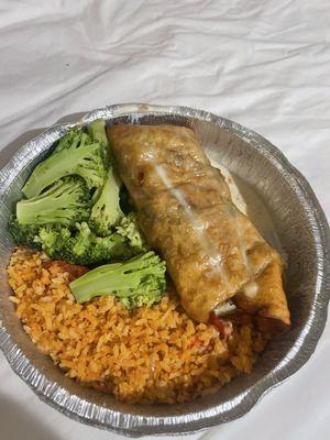 mixed fajita chimichanga