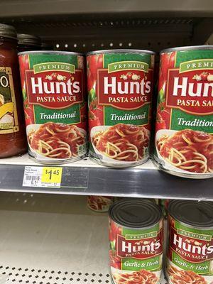 Hunt's good price! 1.78 at Ingles!