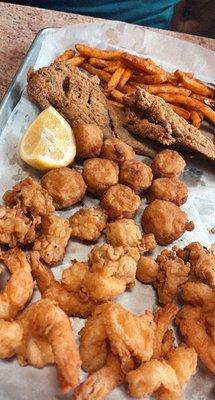 Seafood platter for two