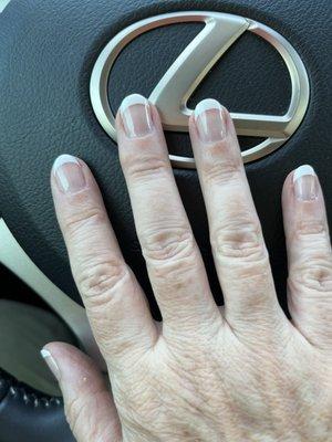 July 2022, gel manicure on my natural nails