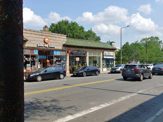 Store with some surrounding shops.