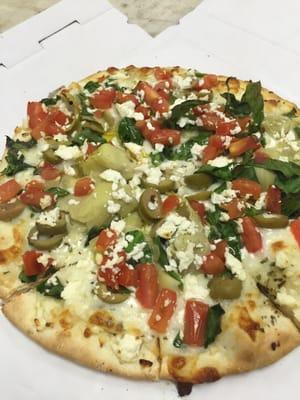 Greek goddess pizza